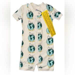 Hanna Andersson Earth Print Kids One Piece 3-6 months NWT